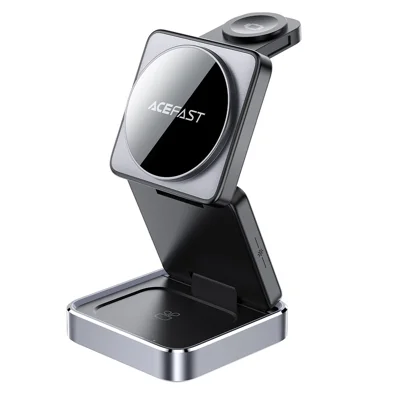 Acefast E20 Desktop Wireless Caricatore Orologio Telefono Earphone 3-in-1 Station di Ricarica