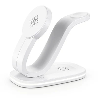 B-28 Multifunction 15W Wireless Charger with Night Light for Phone Watch Earbuds, Standard Version - White