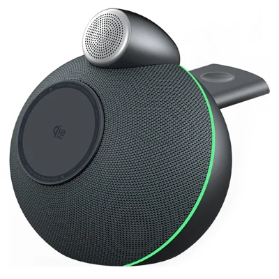 WIWU G042 3 en 1 Chargeur Rapide Sans Fil Qi2.2 25 W Haut-parleur Magnétique pour Téléphone Montre Écouteurs - Noir