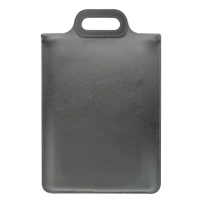 S109-1 Laptop Bag Qi 15W Wireless Charging PU Leather Carrying Case for Business Travel - Black