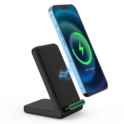 YF-F3 15W Fast Wireless Charging Stand Mobile Phone Desktop Cordless Charger (CE, FCC) - Black
