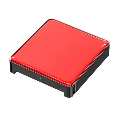 E50A Phone External Battery Pack 5000mAh Power Bank 15W Magnetic Wireless Charger - Red