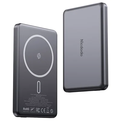 MCDODO MC-4641 5000mAh Metal Ultra-Thin Magnetic Wireless Power Bank 20W Fast Charging USB-C Input / Output