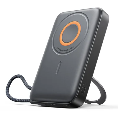 JOYROOM JR-PBM02 22.5W Super Fast Charging 3 in 1 Magnetic Wireless Charger 10000mAh Power Bank with Type-C Cable - Black