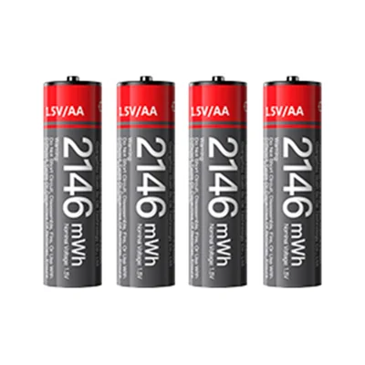 YESIDO YP88 4Pcs 580mAh AA Batteries for Electronics Toys Type C Rechargeable Lithium Battery