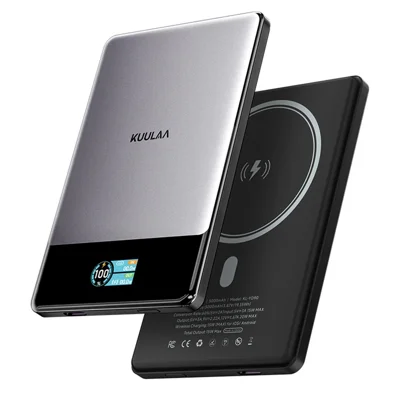 KUULAA KL-YD90 15 W Max snabbladdare Magnetiskt batteripaket 5000 mAh Trådlös laddstation