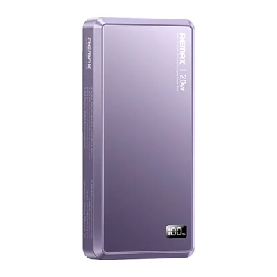 REMAX FP-36 PD20 5000mAh Digitale Anzeige Power Bank Schnellladung Magnetische Kabellose Ladegerät - Lila