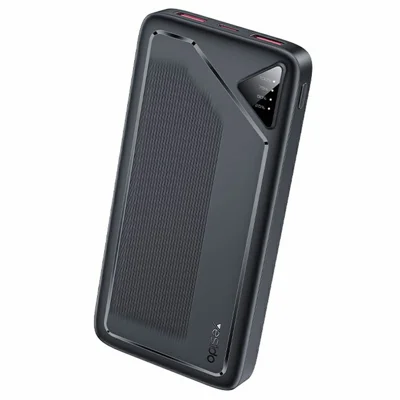 YESIDO YP101 10000mAh 22.5W Fast Charging Power Bank 3-Port LED Display for Travel - Black