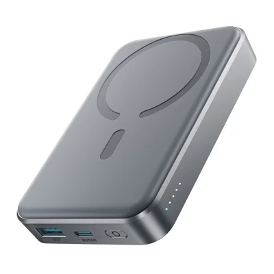 JOYROOM JR-W020 10000mAh 22,5W Magnetische Draadloze Powerbank met USB-A + USB-C Poorten - Space Grey