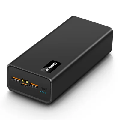 PSOOO M16 65W tvåvägsladdare Power Bank 30000mAh 22,5W supersnabb laddare Laptop laddstation med LED-lampor