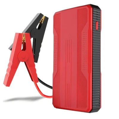 R23 Car Emergency Starter 6000mAh Power Bank External Battery Pack Portable Phone Charger with LED Light - Rojo