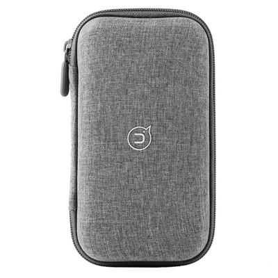 USAMS US-ZB263 EVA Hard Shell Power Bank Carrying Case Cable U-Disk Charger Storage Bag - Grey