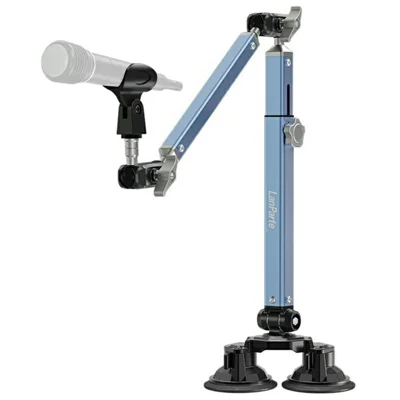 LANPARTE DMS-02 Three Sections Adjustable Heavy Duty Microphone Boom Arm Stand with Suction Cups - Blue