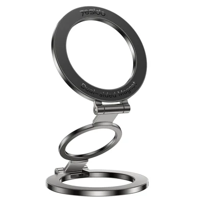 YESIDO C229 Double Sided Magnetic Phone Stand 360 Degree Rotation Foldable Ring Bracket