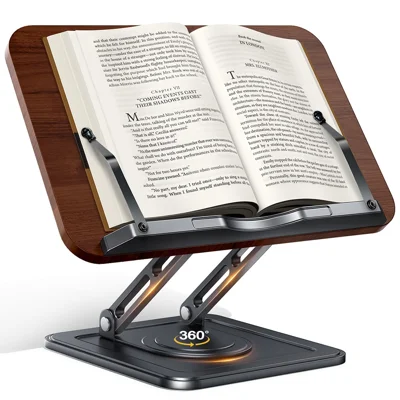 Supporto per lettura multifunzionale RS-01 con pannello in legno per bambini, supporto per laptop da tavolo e supporto per libri