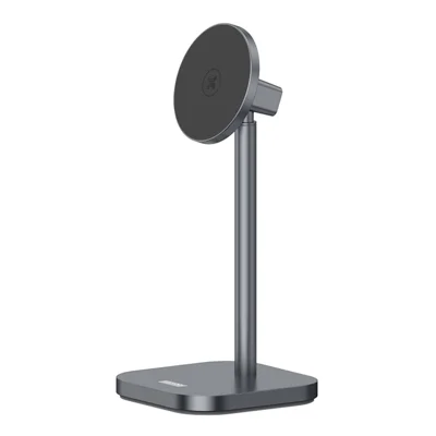 XUNDD XDHO-073 Magnetic Phone Holder Desk Stand Aluminum Alloy 45 Degree Tilt Hands-free Bracket - Black