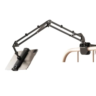 JOPREE CT08 Klemmhalterung Handyhalterung für Schreibtisch/Bett 360-Grad-Dreharm Tablet-Halter Halterung - Schwarz