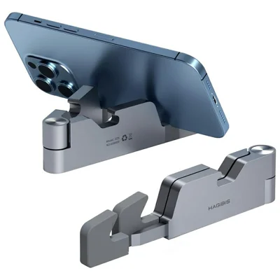 HAGIBIS ZZ5 4 in 1 Folding Phone Stand with Bottle Opener Box Opener and Ruler - Space Grey