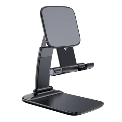 ESSAGER 45 Degree Desktop Cellphone Stand Stretchable Arm Folding Tablet Bracket - Preto