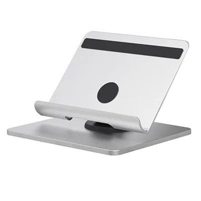 Soporte de Tableta Plegable de Aleación de Aluminio TM08 - Soporte de Escritorio Ajustable y Perezoso para Teléfono y Tableta