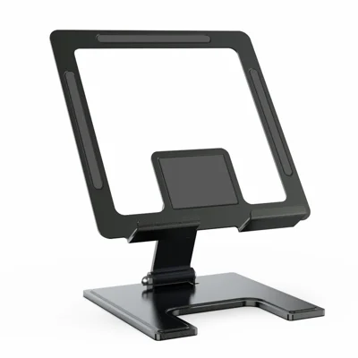 CCT17 Folderbar skrivebordsmini-PC-holder, bærbar anti-skridt metal-tabletstativ med opbakning til 1000 g belastning – Antikkrads