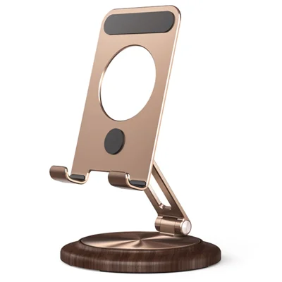 BONERUY L68 roterbar klappbar tabletstativ, justerbart aluminiumslegerings telefonholder til skrivebord