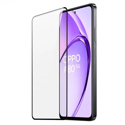 DUX DUCIS For Oppo A80 5G Glass Film Full Screen Protector 2.5D Flat Screen Medium Alumina Glass HD Clear Film - Black