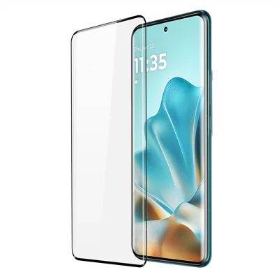 DUX DUCIS For Motorola Edge 60 5G / 60 Fusion 5G / Edge 60 Pro 5G / Edge 60S 5G Tempered Glass   Full Screen Protector 3D Curved Screen Medium Alumina Glass Hot Bending Full Glue Film - Black