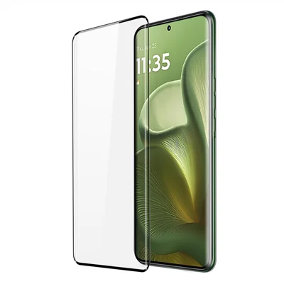 DUX DUCIS For Motorola Edge 60 5G / 60 Fusion 5G / Edge 60 Pro 5G / Edge 60S 5G Tempered Glass   Full Screen Protector 3D Curved Screen Medium Alumina Glass Hot Bending Full Glue Film - Black