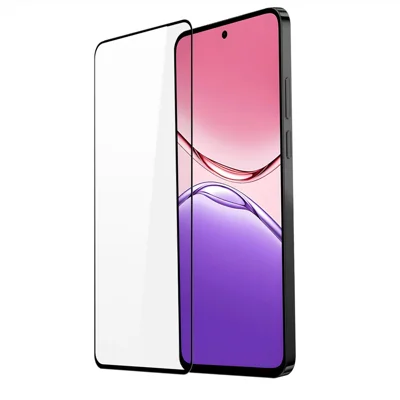DUX DUCIS For Oppo A5 4G / Oppo A5x 4G / Oppo A5 5G Glass Film   Full Screen Protector 2.5D Flat Screen Medium Alumina Glass HD Clear Film - Black
