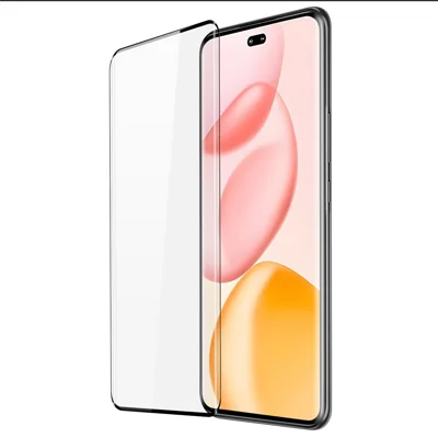 DUX DUCIS For Honor 400 Pro 5G (Global) Glass Film  Full Screen Protector 3D Curved Screen Medium Alumina Glass Hot Bending Full Glue Film - Black