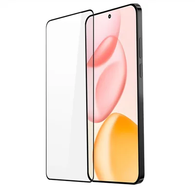 DUX DUCIS For Honor 400 5G (Global) Glass Film   Full Screen Protector 2.5D Flat Screen Medium Alumina Glass HD Clear Film - Black