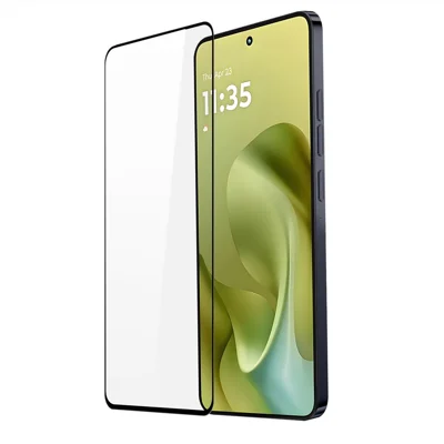 DUX DUCIS For Motorola Moto G86 Power 5G / Motorola Moto G86 5G Glass Film   Full Screen Protector 2.5D Flat Screen Medium Alumina Glass HD Clear Film - Black