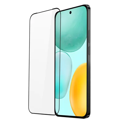DUX DUCIS For Honor X6c 4G Glass Film   Full Screen Protector 2.5D Flat Screen Medium Alumina Glass HD Clear Film - Black