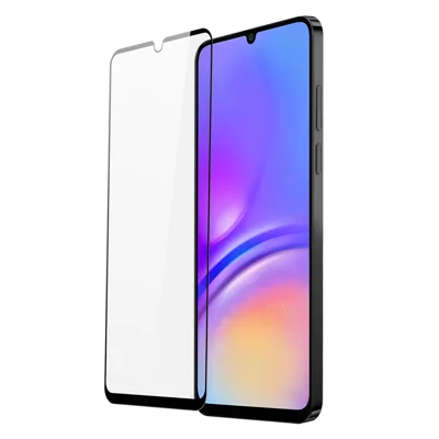 DUX DUCIS For Samsung Galaxy A08 4G / M17e 5G / A07 5G / A07 4G Glass Film   Full Screen Protector 2.5D Flat Screen Medium Alumina Glass HD Clear Film - Black