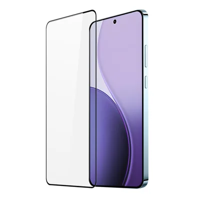 DUX DUCIS For Oppo Reno14 F 5G Glass Film   Full Screen Protector 2.5D Flat Screen Medium Alumina Glass HD Clear Film - Black