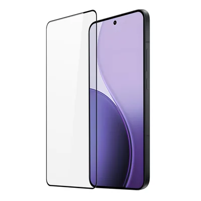 DUX DUCIS For Oppo Reno14 Pro 5G (Global) Glass Film   Full Screen Protector 2.5D Flat Screen Medium Alumina Glass HD Clear Film - Black