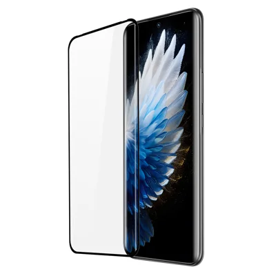 DUX DUCIS For TECNO Spark 40 Pro+ 4G Tempered Glass   Full Screen Protector 3D Curved Screen Medium Alumina Glass Hot Bending Full Glue Film - Black