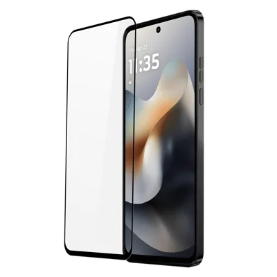 DUX DUCIS, folia szklana do Motorola Moto G36 5G, ochronnik na cały ekran 2.5D, płaskie szkło ze średniej twardości, przeźroczysta folia HD – czarny kolor