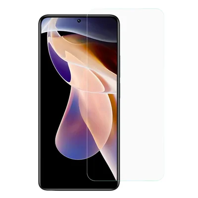 Protetor de Ecrã de Vidro Alumino-silicato 2.5D com Arco de Borda Alta para AMORUS Xiaomi Redmi Note 12 Pro 4G / 11 Pro 4G (MediaTek) / Note 11 Pro 5G (Qualcomm)