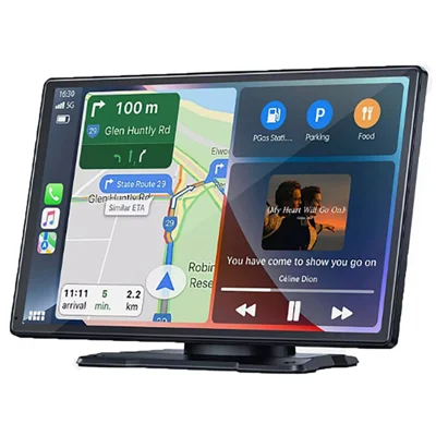 W519 Écran 9 Pouces Sans Fil CarPlay Android Auto Stéréo Portable pour Voiture avec Navigation GPS / CarPlay / Mirror Link