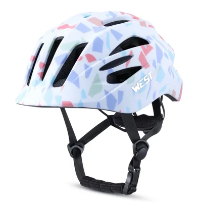 WEST BIKING YP0708127 Børnehat med Én-stykks Formning 16 Ventiler Justerbar Cykelhat Børnebeskyttelseshat til Cykling, Skating, Løbehjul - S (50-54 cm) / Drømmebrikker