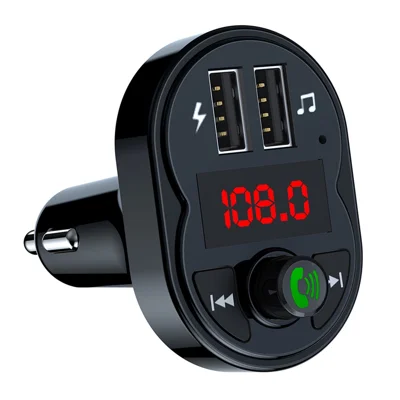 X1 3.1A USB Car Charger MP3 Player Bluetooth-Compatible Hands Free Calling FM Transmitter