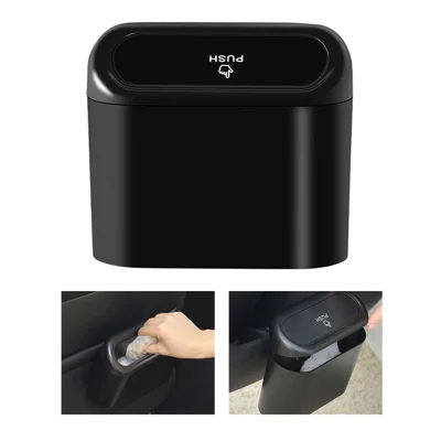 LW-1793 Poubelle de voiture 1L Boîte de rangement à suspendre pour l'intérieur de l'auto