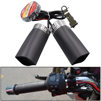 CS-054B1 Coppia di Manopole Riscaldate per Motocicletta 12V, 3a Generazione, Riscaldamento Rapido, Controllo a Due Velocità