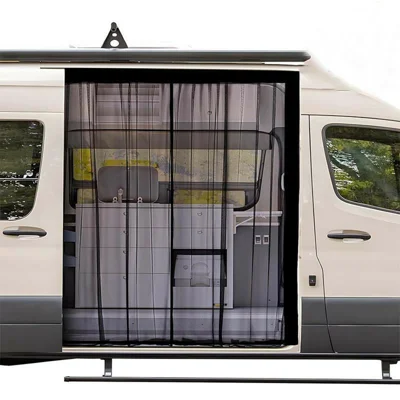 115cm Magnetic Fly Screen RV Sliding Door Mosquito Net for Campervans Insect Proof Curtain