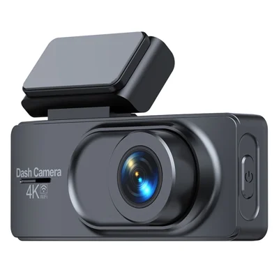L50 4K Dash Cam Front Rear Dual Camera 160 Degree Wide Angle WiFi Parking Monitor Driving Recorder - Schwarz