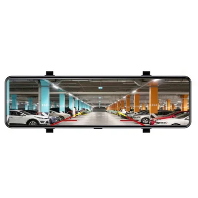 H109D WiFi GPS 4K+1080P Dual Recording Night Vision 10.1 Inch Rearview Mirror Dash Cam, Car Charger Powered