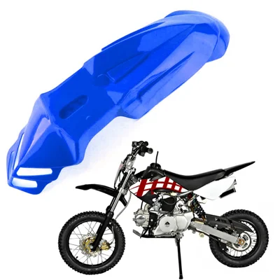 Universelle Motorrad-Kunststoff-Vorderkotflügel Schmutzfänger für KX/DRZ/CRF/YZF/WR Offroadmotorrad - Blau