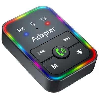 Q9 2-in-1 Bluetooth-compatible 5.3 Wireless Transmitter / Receiver MP3 Player Adapter Support TF Card Playback